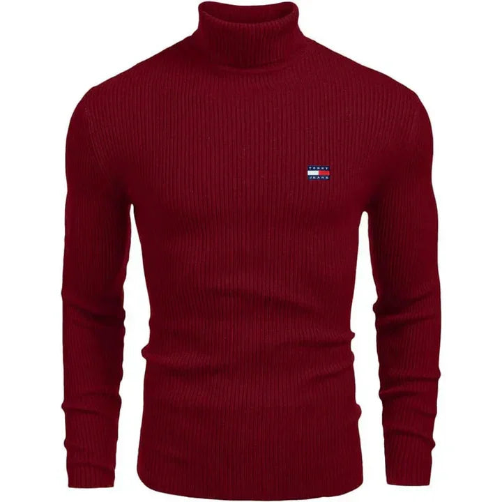 TH Turtleneck Classic Knit Sweater